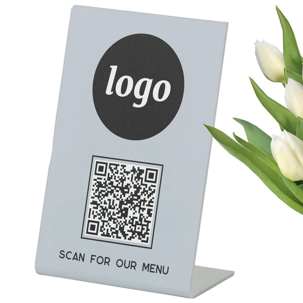 Alternative QR menu card sample